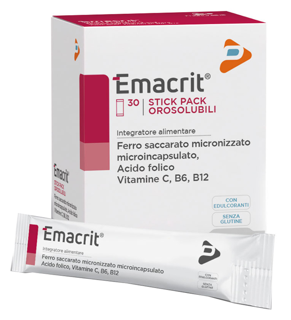 EMACRIT OROSOLUBILE 30 STICK PACK - Angeli Pharm