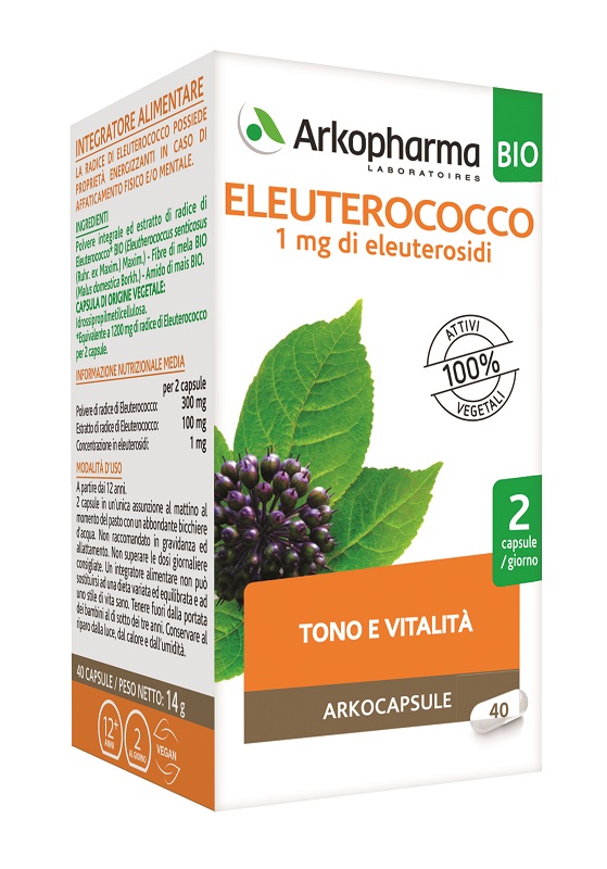 ARKOCAPS ELEUTEROCOCCO BIO 40 CAPSULE - Angeli Pharm