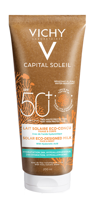 CAPITAL SOLEIL LATTE SOLARE ECO-SOSTENIBILE SPF50+ 200 ML - Angeli Pharm