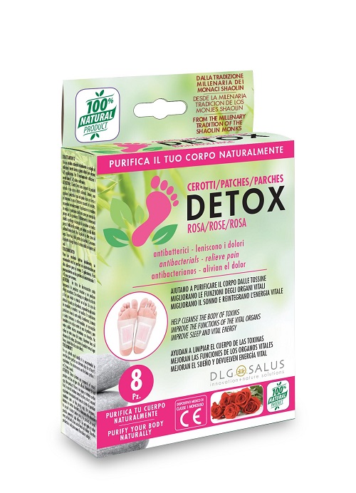 CEROTTI DETOX PIEDI ROSA 8 PEZZI - Angeli Pharm