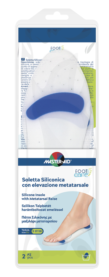 SOLETTA SILICONICA MASTER-AID FOOTCARE SMALL 37-38 METATARSO I4 - Angeli Pharm