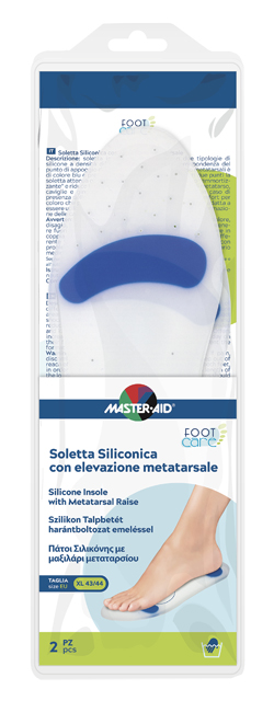 SOLETTA SILICONICA MASTER-AID FOOTCARE XL 43-44 METATARSO I7 - Angeli Pharm