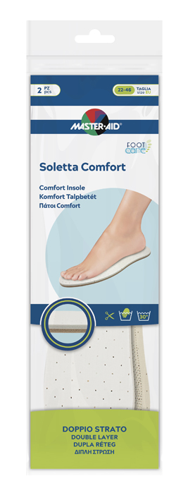 MASTER-AID FOOTCARE SOLETTA COMFORT RITAGLIABILE 2 PEZZI I1 - Angeli Pharm