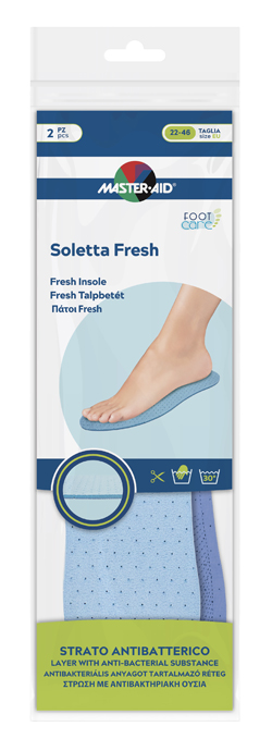 MASTER-AID FOOTCARE SOLETTA FRESH RITAGLIABILE 2 PEZZI I2 - Angeli Pharm