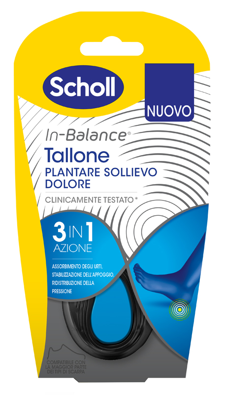 SCHOLL PLANTARE TALLONE L 2 PEZZI - Angeli Pharm