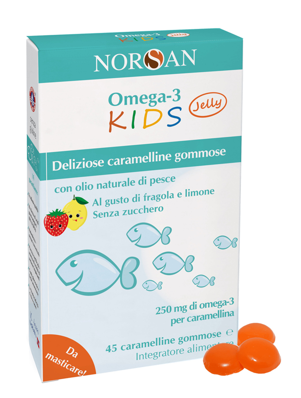 NORSAN OMEGA 3 KIDS 45 CARAMELLINE GOMMOSE - Angeli Pharm