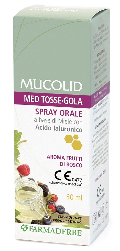 MUCOLID MED TOSSE GOLA SPRAY ORALE 30 ML AROMA FRUTTI DI BOSCO - Angeli Pharm