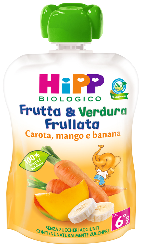 HIPP BIO FRUTTA & VERDURA CAROTA MANGO BANANA 90 G - Angeli Pharm