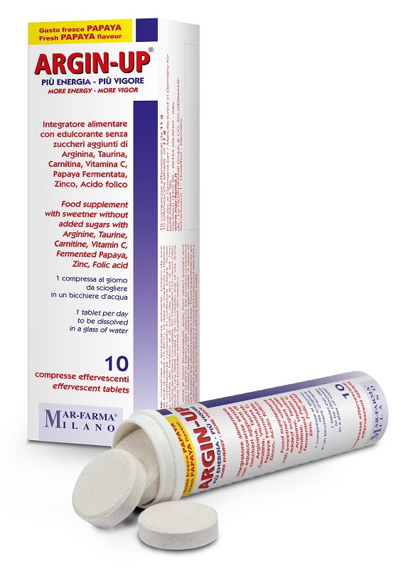 ARGIN UP 10 COMPRESSE EFFERVESCENTI - Angeli Pharm