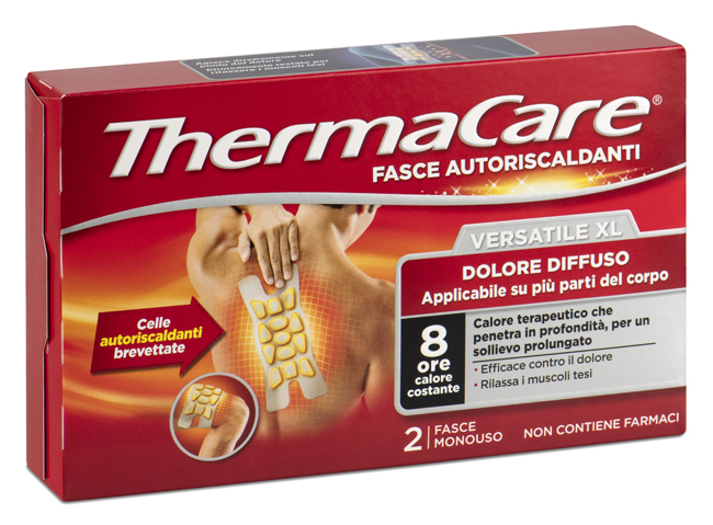 FASCIA AUTORISCALDANTE VERSATILE THERMACARE XL 2 PEZZI - Angeli Pharm