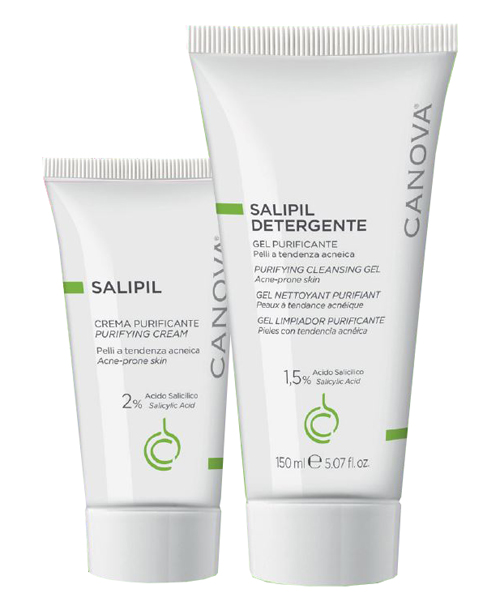 SALIPIL CREMA PURIFICANTE 50 ML + SALIPIL DETERGENTE GEL PURIFICANTE 150 ML IN OMAGGIO - Angeli Pharm