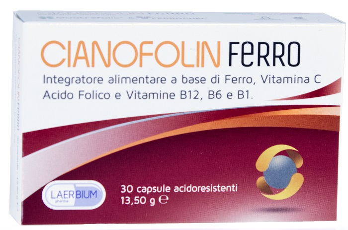 CIANOFOLIN FERRO 30 CAPSULE - Angeli Pharm