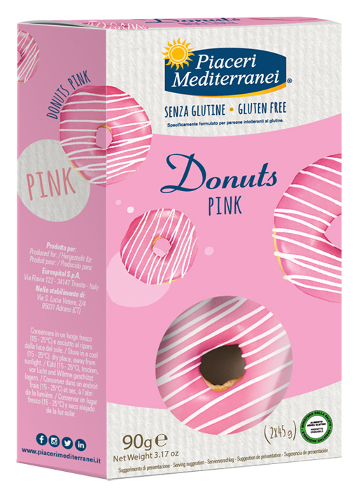 PIACERI MEDITERRANEI DONUTS PINK 90 G - Angeli Pharm
