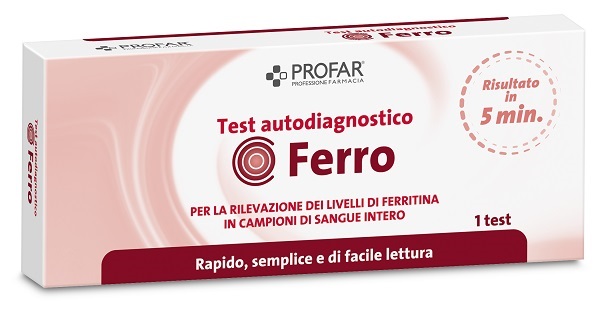 PROFAR TEST FERRO TEST RAPIDO IMMUNOCROMATROGRAFICO A FLUSSO LATERALE 1 PEZZO - Angeli Pharm