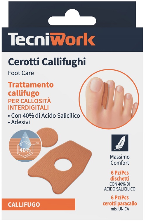 CEROTTO CALLIFUGO INTERDIGITALE 6 PEZZI + 6 DISCHETTI - Angeli Pharm