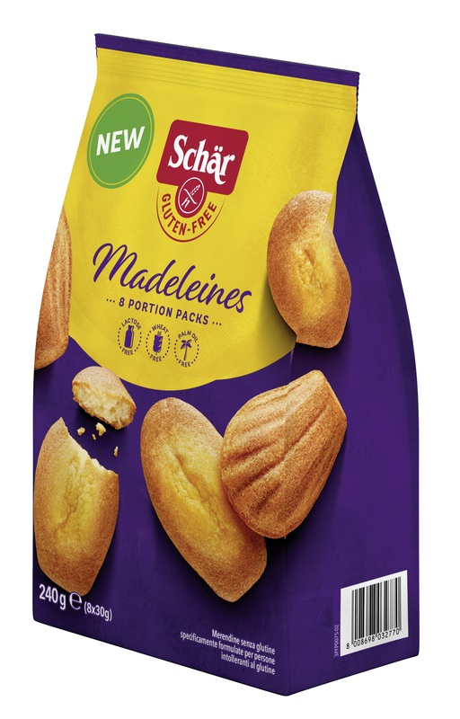 SCHAR MADELEINES SENZA LATTOSIO 8 PORZIONI DA 30 G - Angeli Pharm