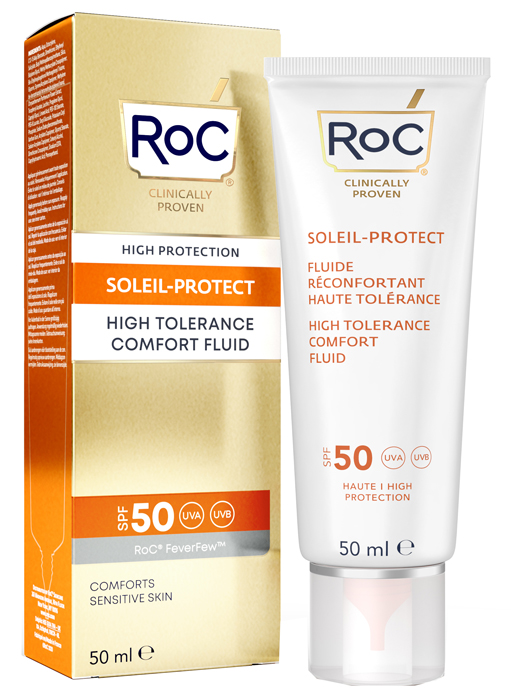 ROC FLUIDO SOLARE VISO SPF 50 ELEVATA TOLLERABILITA' 50 ML - Angeli Pharm