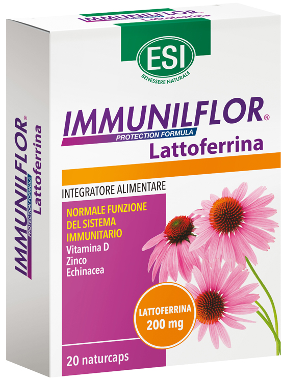 ESI IMMUNILFLOR LATTOFERRINA 20 NATURCAPS - Angeli Pharm
