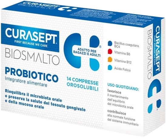 CURASEPT BIOSMALTO PROBIOTICO 14 COMPRESSE - Angeli Pharm