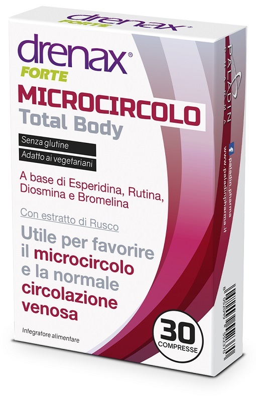 DRENAX FORTE MICROCIRCOLO TOTAL BODY 30 COMPRESSE - Angeli Pharm