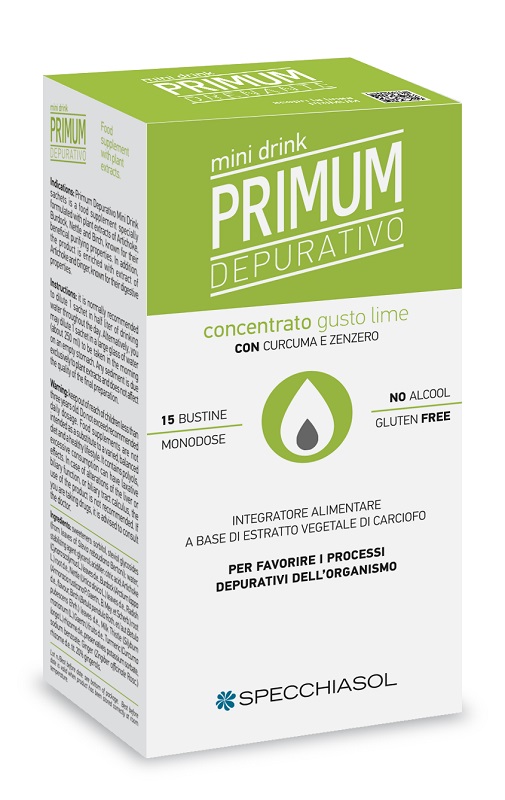 PRIMUM DEPURATIVO MINIDRINK LIME 15 STICK DA 10 ML - Angeli Pharm