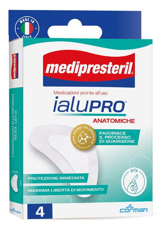 MEDIPRESTERIL IALUPRO DITA 3,8X7 CM 4 PEZZI - Angeli Pharm
