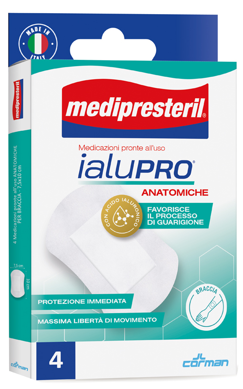 MEDIPRESTERIL IALUPRO BRACCIA 7,5X10 CM 4 PEZZI - Angeli Pharm