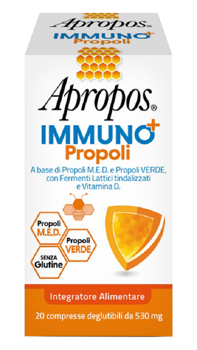 APROPOS IMMUNO+ PROPOLI 20 COMPRESSE DEGLUTIBILI - Angeli Pharm