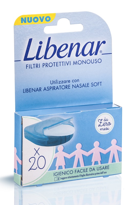 LIBENAR ASPIRATORE NASALE SOFT FILTRI 20 PEZZI - Angeli Pharm