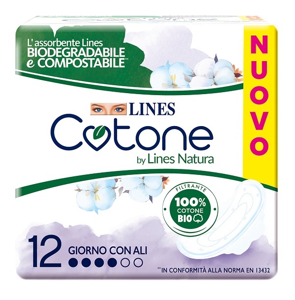 LINES COTONE BIO ULTRA ALI 12 PEZZI - Angeli Pharm