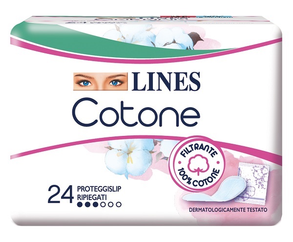 LINES COTONE BIO SALVASLIP RIPIEGATI 24 PEZZI - Angeli Pharm