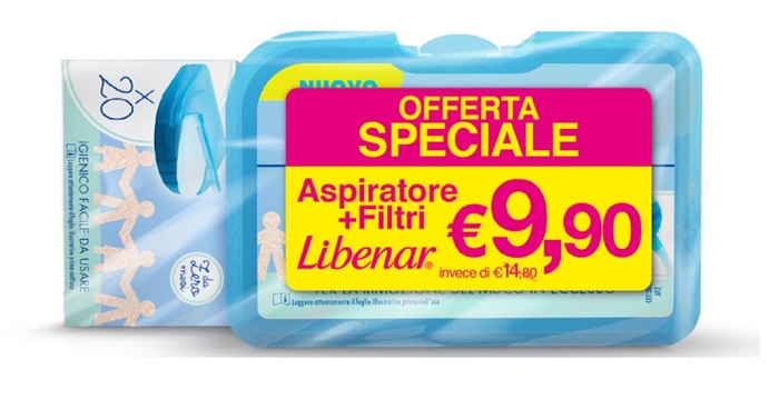 LIBENAR BIPACCO ASPIRATORE SOFT + 25 FILTRI - Angeli Pharm