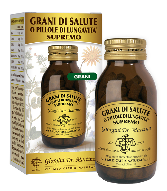 GRANI DI SALUTE O PILLOLE DI LUNGAVITA SUPREMO 90 G - Angeli Pharm