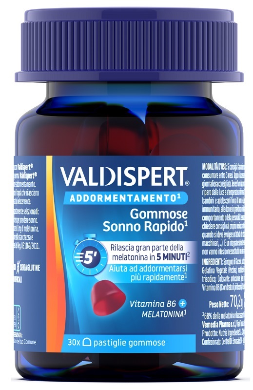 VALDISPERT GOMMOSE SONNO RAPIDO 30 PASTIGLIE GOMMOSE - Angeli Pharm