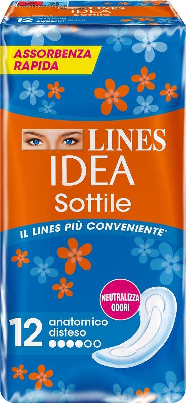LINES IDEA SOTTILI ANATOMICI 12 PEZZI - Angeli Pharm