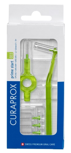 CURAPROX CPS 011 SCOVOLINO PRIME START 011 LIME GREEN 5 PEZZI - Angeli Pharm