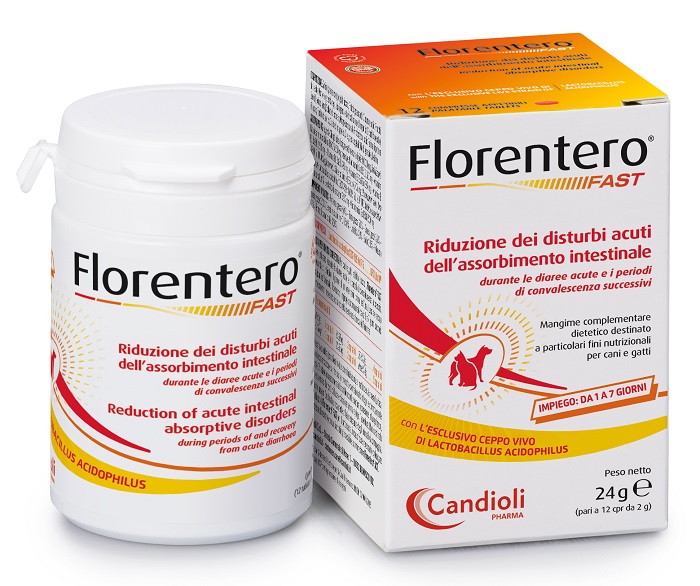 FLORENTERO FAST BARATTOLO DA 12 COMPRESSE APPETIBILI DA 2 G - Angeli Pharm