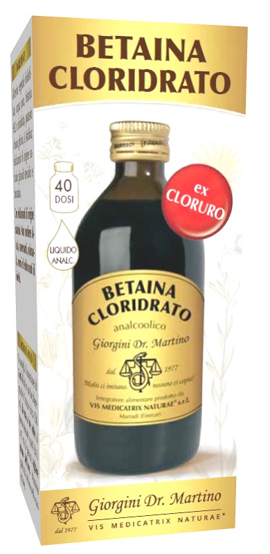 BETAINA CLORIDRATO LIQUIDO ANALCOLICO 200 ML - Angeli Pharm