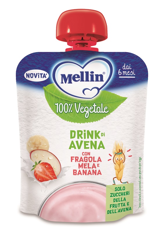 MELLIN POUCH AVENA MELA FRAGOLA BANANA 90 G - Angeli Pharm