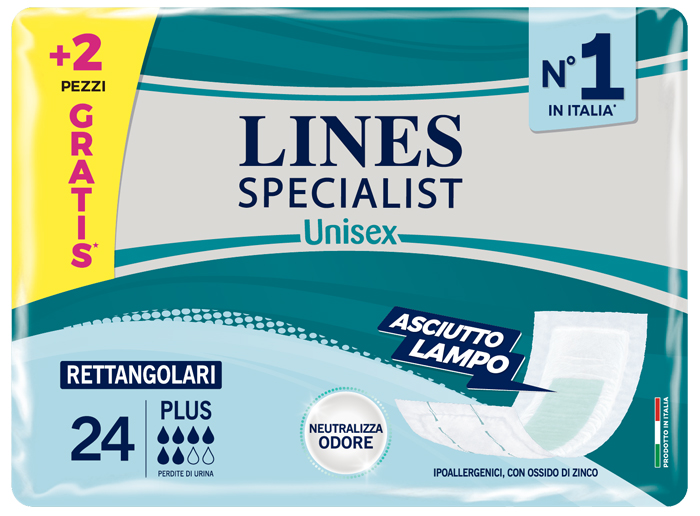 LINES SPECIALIST RETTANGOLARE 22+2 PEZZI - Angeli Pharm