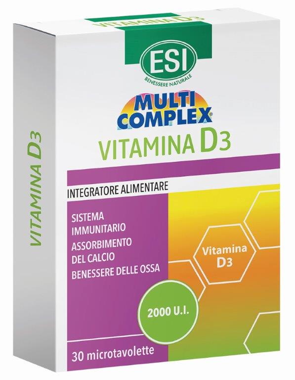 ESI MULTICOMPLEX VITAMINA D3 30 TAVOLETTE - Angeli Pharm