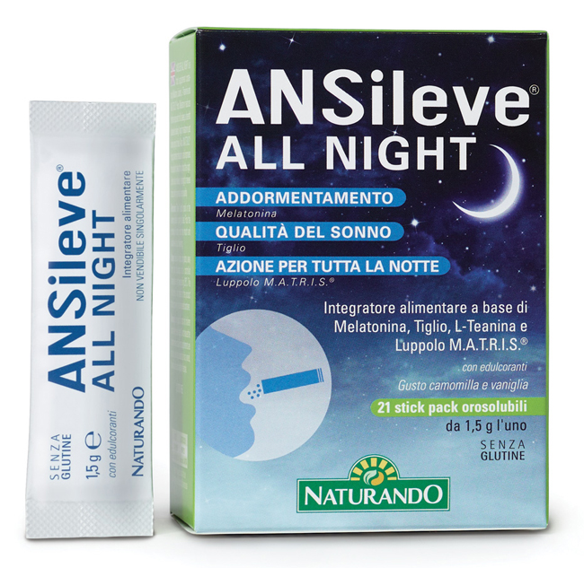 ANSILEVE ALL NIGHT 21 STICK PACK OROSOLUBILI - Angeli Pharm