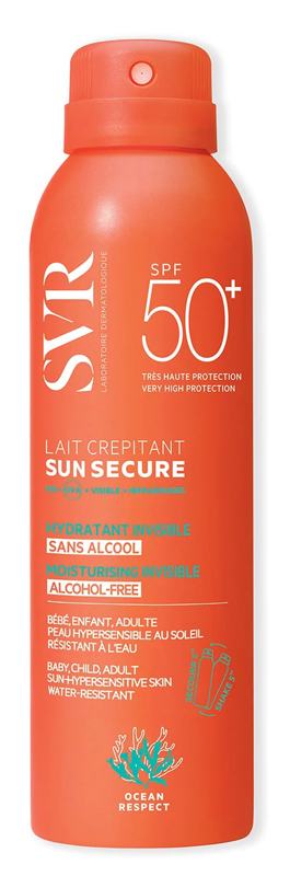 SUN SECURE LAIT CREPITANT SPF50+ 200 ML - Angeli Pharm