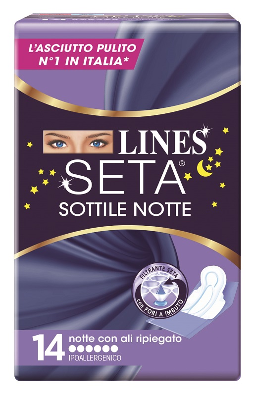 LINES SETA SOTTILE NOTTE CON ALI 14 PEZZI - Angeli Pharm