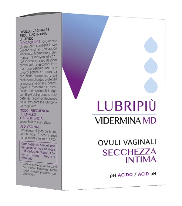 VIDERMINA LUBRIPIU' OVULI VAGINALI 2 BLISTER DA 5 OVULI - Angeli Pharm