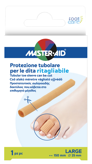 PROTEZIONE TUBOLARE MASTER-AID FOOTCARE RITAGLIABILE 15 CM 25 MM LARGE C8 - Angeli Pharm