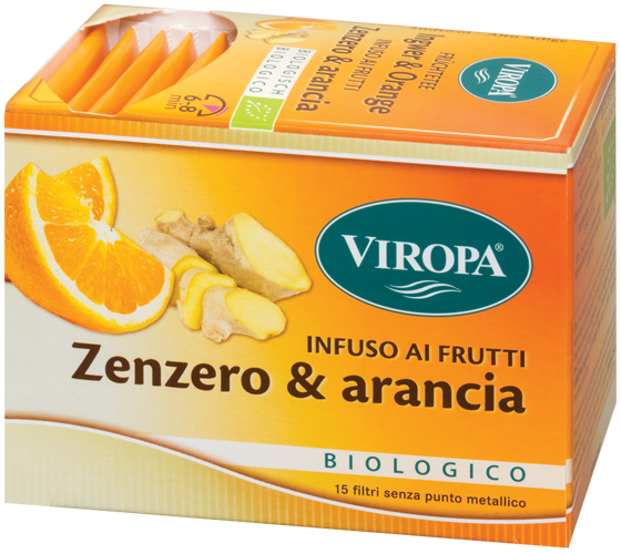 VIROPA INFUSO ZENZERO&ARANCIA BIOLOGICO 15 FILTRI - Angeli Pharm
