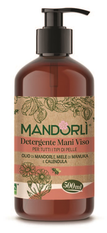 MANDORLI DETERGENTE MANI VISO PER TUTTI I TIPI DI PELLE 500 ML - Angeli Pharm