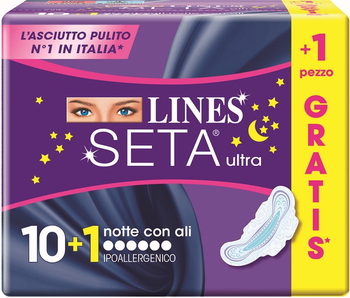 LINES SETA ULTRA NOTTE 10+1 GRATIS - Angeli Pharm