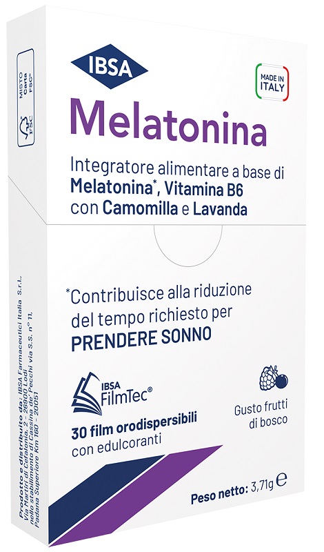 MELATONINA IBSA 30 FILM ORALI - Angeli Pharm